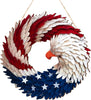 Patriotic Eagle Wreath | 4Th of July Decor | Red White Blue | 12