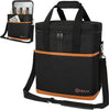 6 Bottle Carrier Tote | Insulated Padded Wine Cooler Bag for Travel. Picnic, BYOB | Portable Leakproof Wine Tote Bag!