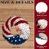 Patriotic Eagle Wreath | 4Th of July Decor | Red White Blue | 12