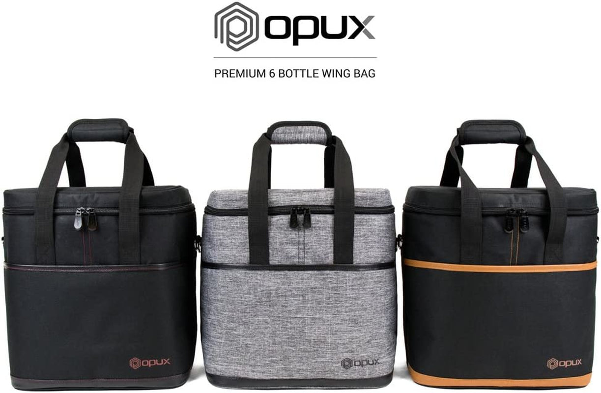 6 Bottle Carrier Tote | Insulated Padded Wine Cooler Bag for Travel. Picnic, BYOB | Portable Leakproof Wine Tote Bag!