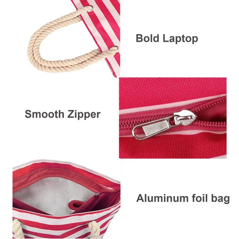 Beach Wine Cooler Bag Portable 4th of july