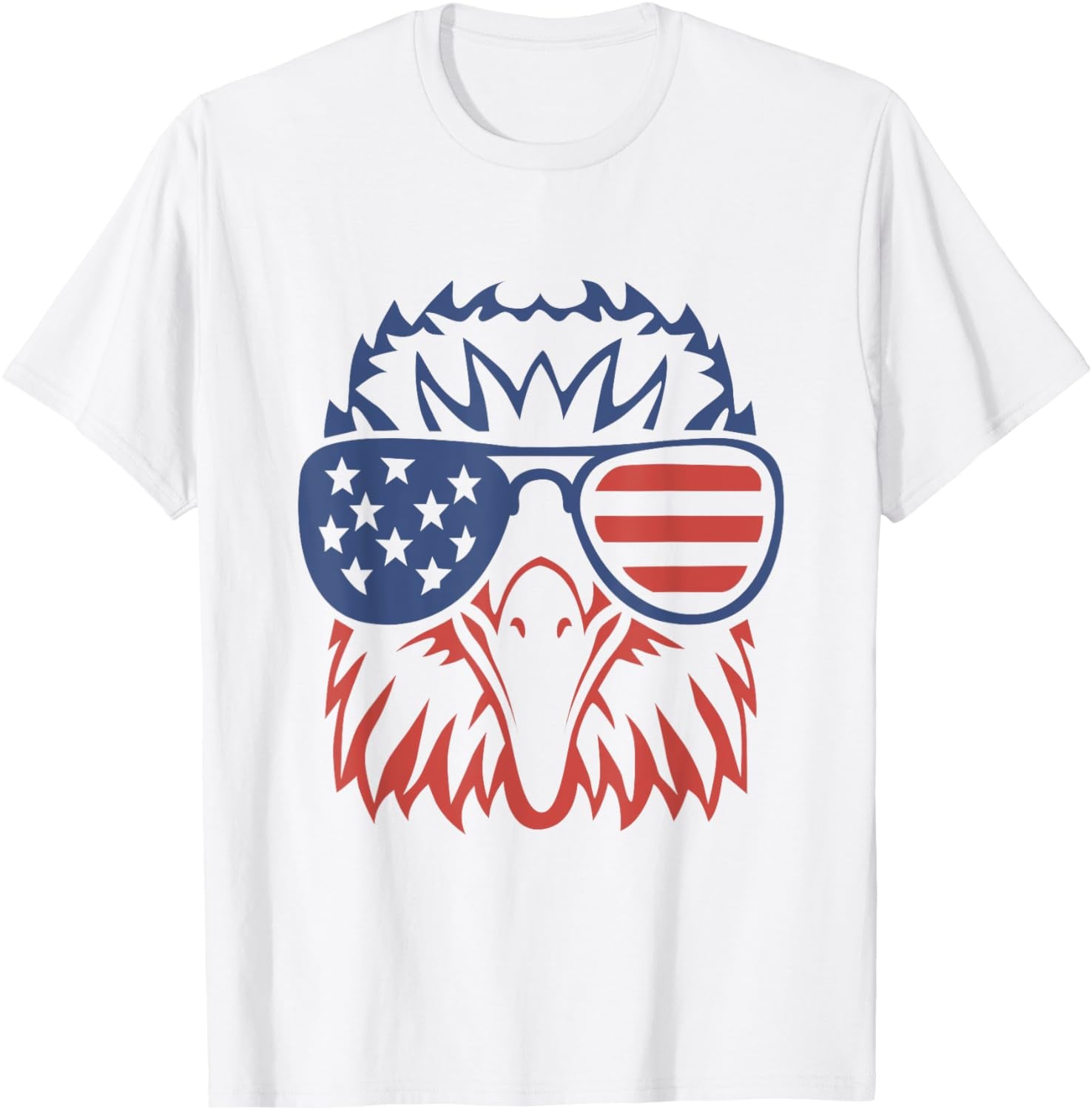 Patriotic Eagle T-Shirt 4Th of July USA American Flag Tshirt T-Shirt