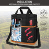 6 Bottle Carrier Tote | Insulated Padded Wine Cooler Bag for Travel. Picnic, BYOB | Portable Leakproof Wine Tote Bag!