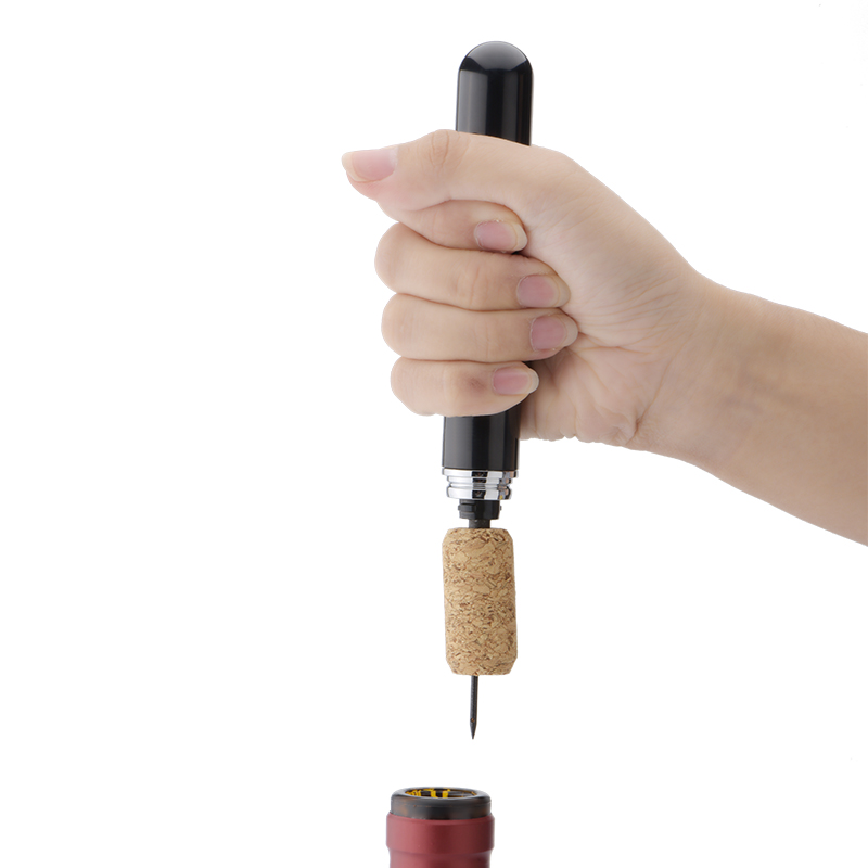 Air Pump Wine Bottle Opener Portable Stainless Steel Pin & Cork Remover 