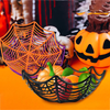 Halloween Decor Spider Web Bowl 