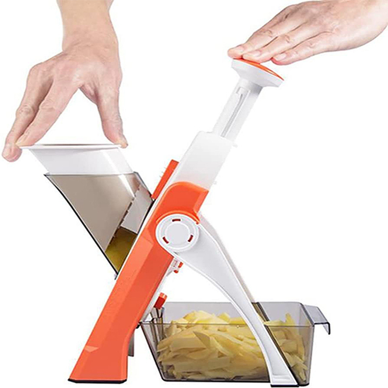 Multifunction Vegetable Cutter Meat Potato Slicer Carrot Grater Steel Blade