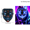 LED Halloween Mask Luminous Glow in the Dark Mascaras Halloween Party Costume Cosplay Masques Horror Props Neon Light Masquerade