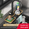 Kitchen Space Aluminum Sink Drain Rack Basket Organizer 